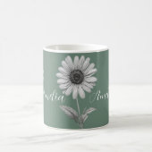 Niedliche Daisy Blume Boho Green individuell anpas Kaffeetasse (Mittel)