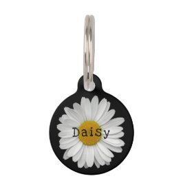 Niedliche Daisy Blume Name Pet ID Tag Haustiermarke