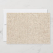 Niedliche Daisy & Ladybugs Burlap Baby Dusche Einladung (Rückseite)