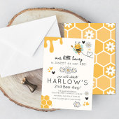 Niedliche Daisy Sweet wie Honey Bee Birthday Einladung