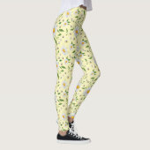 Niedliche Daisy und Bienen Blumenmuster Legg Leggings (Rechts)