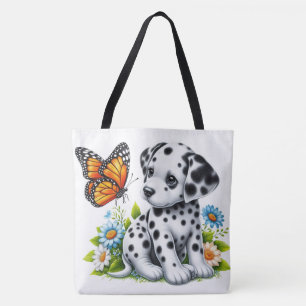 Niedliche Dalmatiner- und Schmetterlingsfreunde Tasche
