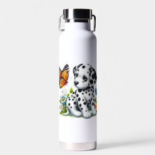 Niedliche Dalmatiner- und Schmetterlingsfreunde Trinkflasche