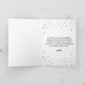 Niedliche Dalmatinie mit Balloons und Confetti zum Karte (Innenseite)