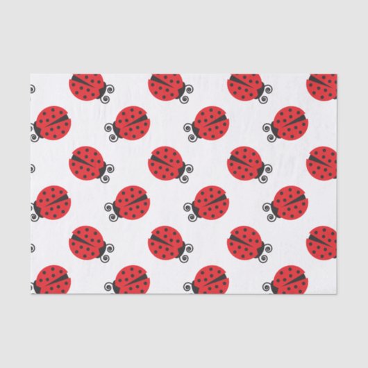 Niedliche Dame Bug Pattern Seidenpapier (Vorderseite)