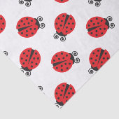 Niedliche Dame Bug Pattern Seidenpapier (Ausschnitt)