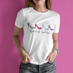 Niedliche Damen Chic Shoes T-Shirt