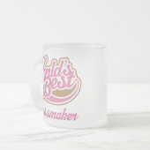 Niedliche Damenschneiderin Mattglastasse (Vorderseite Links)