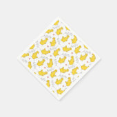 Niedliche Danching Yellow Oaster Chicks Serviette (Ecke)