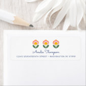 Niedliche dänische Blume in Blue Custom Rücksendea (Insitu)