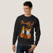 Niedliche dankbare Nomaden für Herbst oder Hallowe Sweatshirt (Vorne ganz)