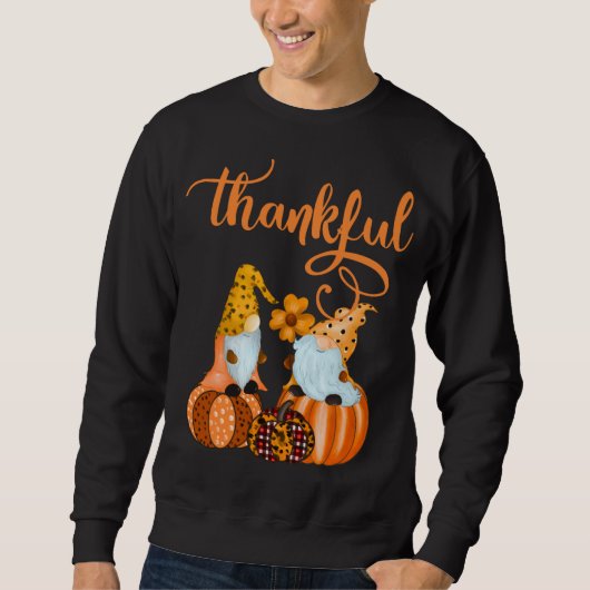 Niedliche dankbare Nomaden für Herbst oder Hallowe Sweatshirt (Vorderseite)