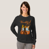 Niedliche dankbare Nomaden für Herbst oder Hallowe T-Shirt (Vorne ganz)