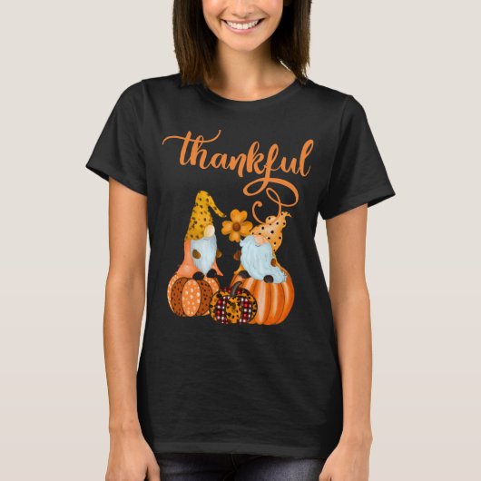 Niedliche dankbare Nomaden für Herbst oder Hallowe T-Shirt (Vorderseite)