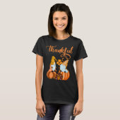 Niedliche dankbare Nomaden für Herbst oder Hallowe T-Shirt (Vorne ganz)