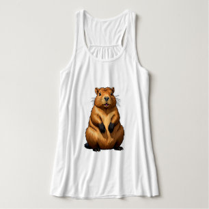 Niedliche Darstellung der Capybara-Nagetiere Tank Top