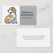 Niedliche Darstellung der Hunde Terminkarte (Vorne/Hinten)