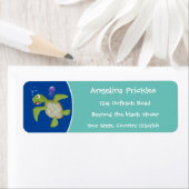 Niedliche Darstellung der Meeresschildkröte "Happy (Insitu)