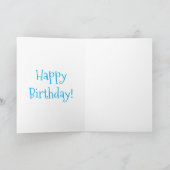 Niedliche Darstellung der Meeresschildkröte "Happy Karte (Innenseite)