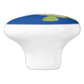 Niedliche Darstellung der Meeresschildkröte "Happy Keramikknauf (Seitenansicht)