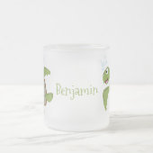 Niedliche Darstellung der Meeresschildkröte "Happy Mattglastasse (Mittel)