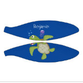 Niedliche Darstellung der Meeresschildkröte "Happy Mini Basketball (Panele)