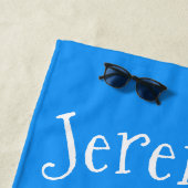 Niedliche Darstellung der Meeresschildkröte "Happy Strandtuch (Beispiel)