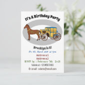 Niedliche Darstellung der Pferde und der königlich Einladung (Stehend Vorderseite)