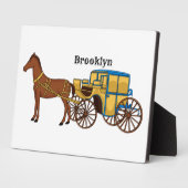 Niedliche Darstellung der Pferde und der königlich Fotoplatte (Seite)