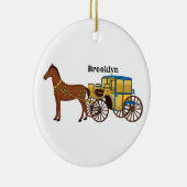 Niedliche Darstellung der Pferde und der königlich Keramik Ornament (Rechts)