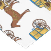 Niedliche Darstellung der Pferde und der königlich Tischdecke (Schrägansicht)