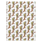 Niedliche Darstellung der Pferde und der königlich Tischdecke (Vorderseite)