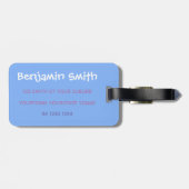 Niedliche Darstellung des australischen Baby Womba Gepäckanhänger (Rückseite horizontal)