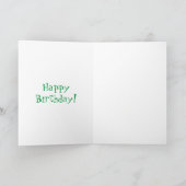 Niedliche Darstellung des Broccoli-Cartoon Karte (Innenseite)