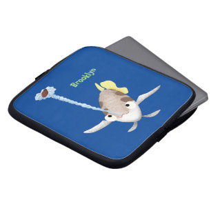 Niedliche Darstellung des Cartoon Archerfish Laptopschutzhülle