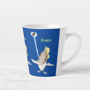 Niedliche Darstellung des Cartoon Archerfish Milchtasse