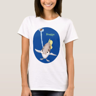 Niedliche Darstellung des Cartoon Archerfish T-Shirt