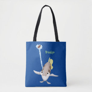 Niedliche Darstellung des Cartoon Archerfish Tasche