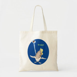 Niedliche Darstellung des Cartoon Archerfish Tragetasche