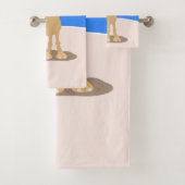 Niedliche Darstellung des Cartoon auf dem Kamel Badhandtuch Set (Insitu)