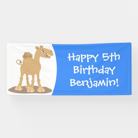 Niedliche Darstellung des Cartoon auf dem Kamel Banner (Horizontal)