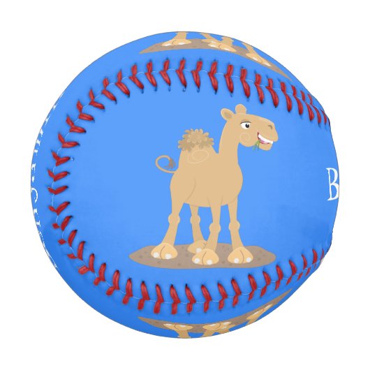 Niedliche Darstellung des Cartoon auf dem Kamel Baseball (Vorderseite Links)