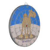 Niedliche Darstellung des Cartoon auf dem Kamel Dartscheibe (Vorderseite Links)