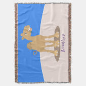 Niedliche Darstellung des Cartoon auf dem Kamel Decke (Vorderseite Vertikal)