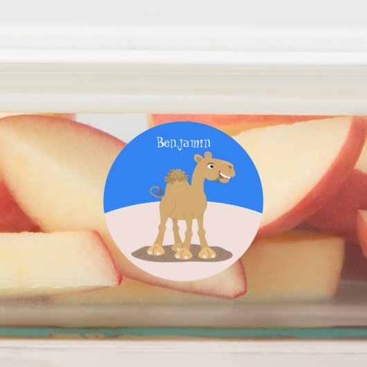 Niedliche Darstellung des Cartoon auf dem Kamel Etiketten (Befestigt)