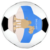 Niedliche Darstellung des Cartoon auf dem Kamel Fußball (Gedreht)