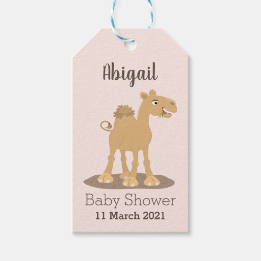 Niedliche Darstellung des Cartoon auf dem Kamel Geschenkanhänger (Vorderseite)