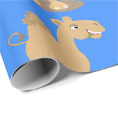 Niedliche Darstellung des Cartoon auf dem Kamel Geschenkpapier (Rolleneckpunkt)