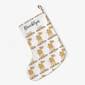 Niedliche Darstellung des Cartoon auf dem Kamel Kleiner Weihnachtsstrumpf (Rückseite (Hängend))