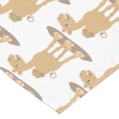 Niedliche Darstellung des Cartoon auf dem Kamel Kurzer Tischläufer (Ecke)